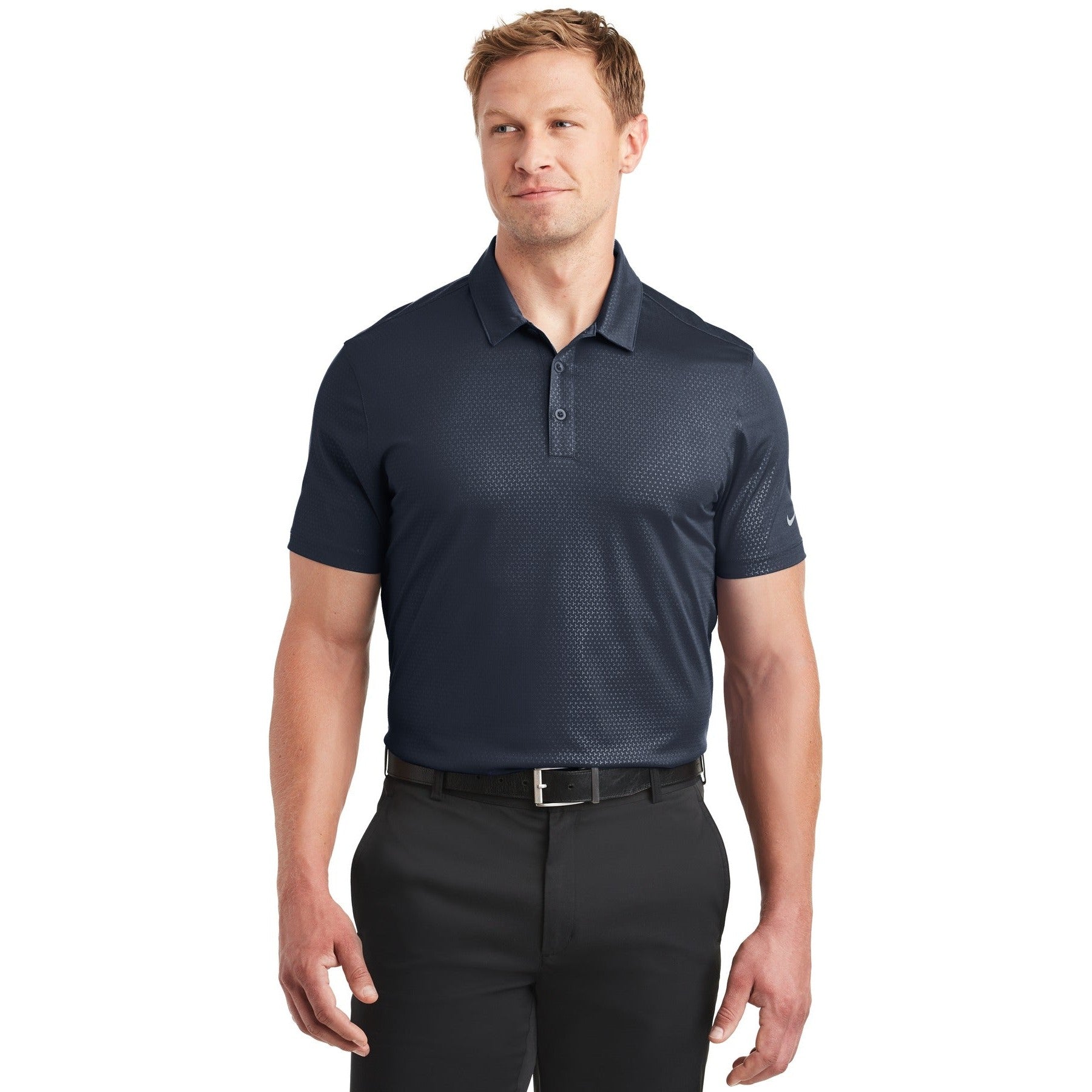 Nike-Nike Dri-FIT Embossed Tri-Blade Polo. 838964-MedTech-4